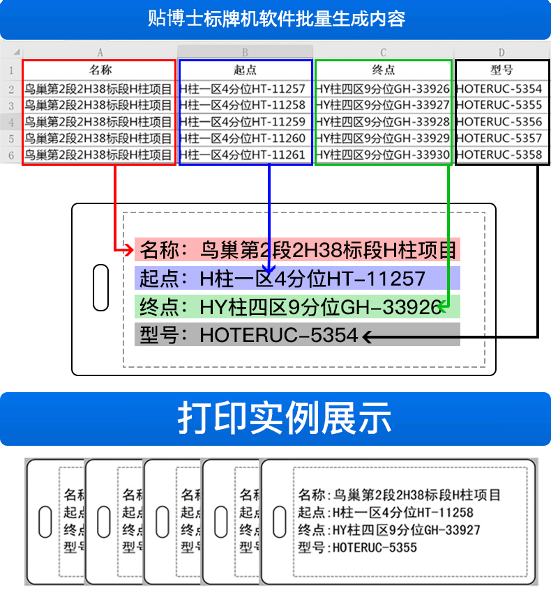 电缆标识牌编号怎么打印出来